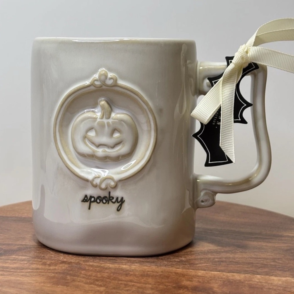 Rae Dunn Artisan Collection Spooky Jack O'Lantern  Halloween Ceramic Mug Gift
